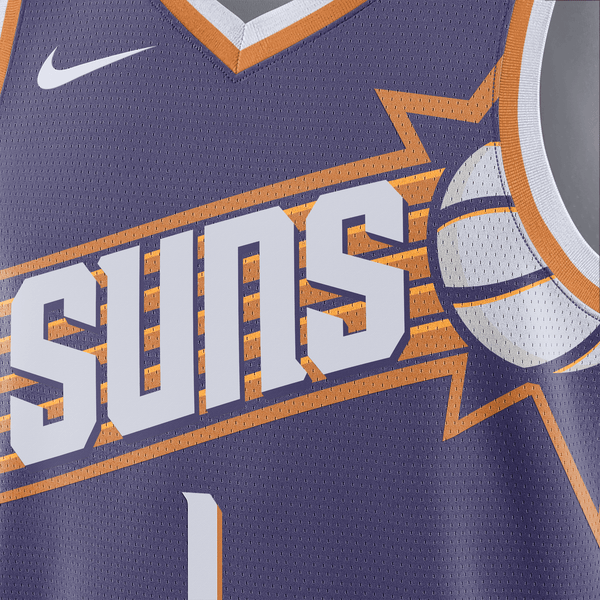 Phoenix Suns Nike Icon Edition Swingman Jersey 23/24 - Purple - Devin Booker  - Unisex