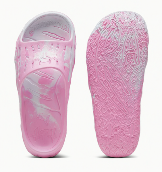 Puma slides pink on sale