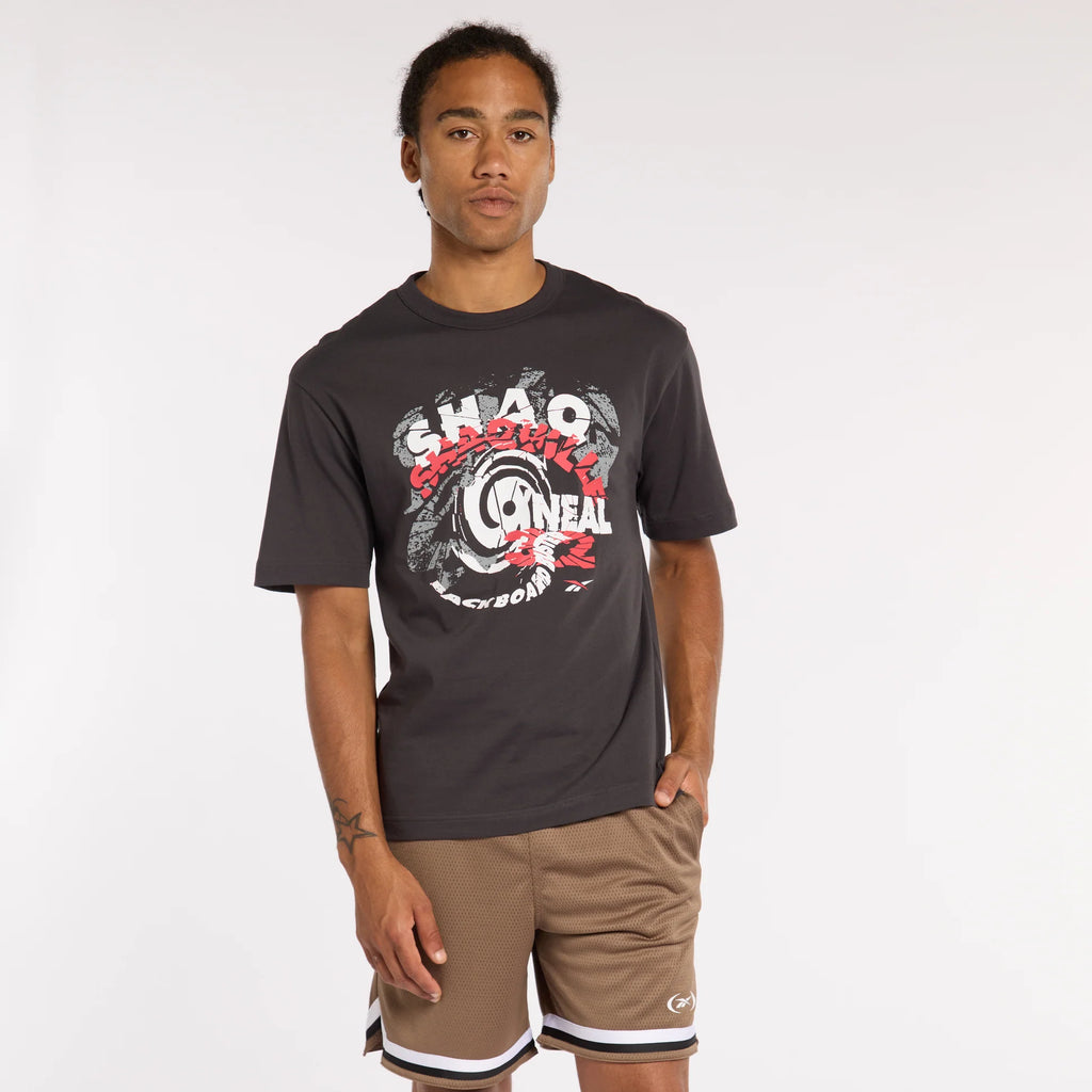 Reebok GS HS SHAQ Spiral Tee Washed Black - 100218842