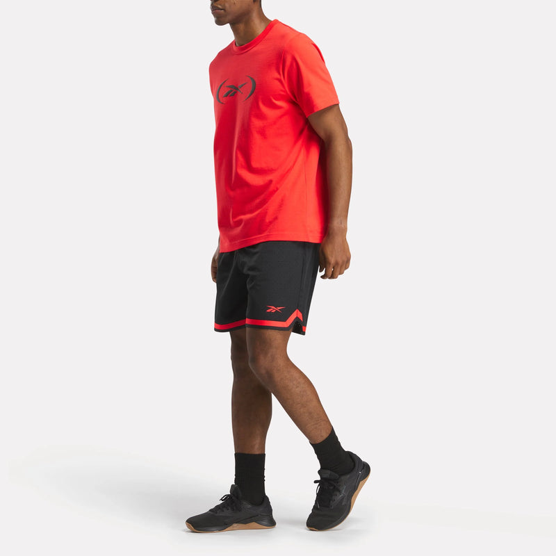 Reebok Basketball Transition Short - Black/Energy Red - 100216389