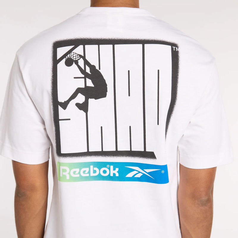 Reebok GS HS SHAQ Silo Logo Tee White - 100218845