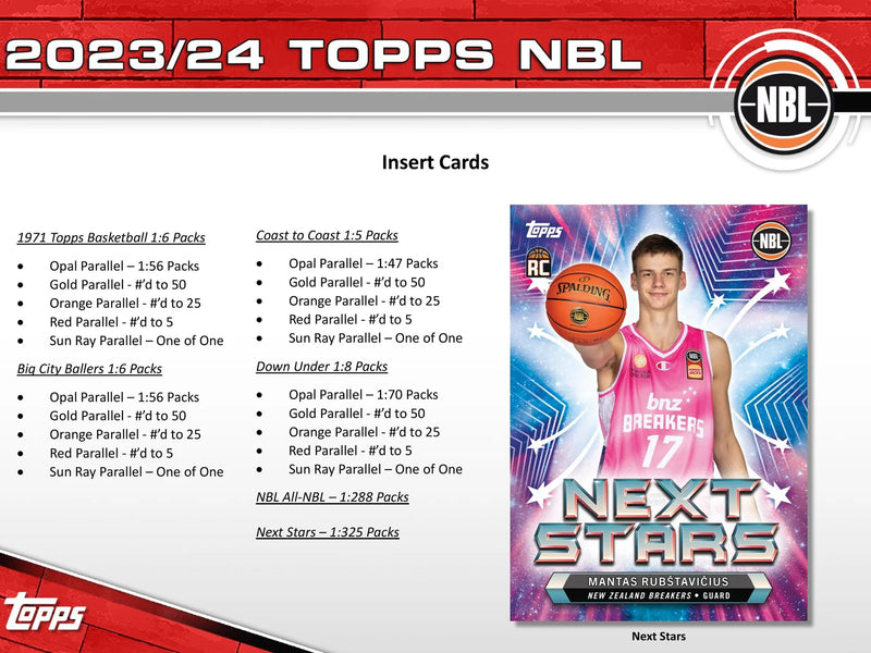 TOPPS 2023-2024 NBL Basketball Card Pack