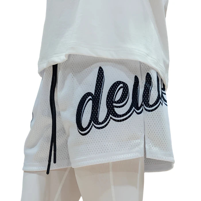 Deuce Mesh Shorts - White