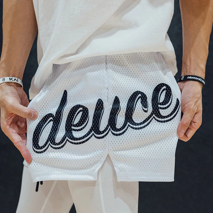 Deuce Mesh Shorts - White