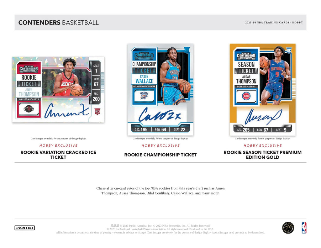 2023-24 Panini Contenders Basketball Hobby Box