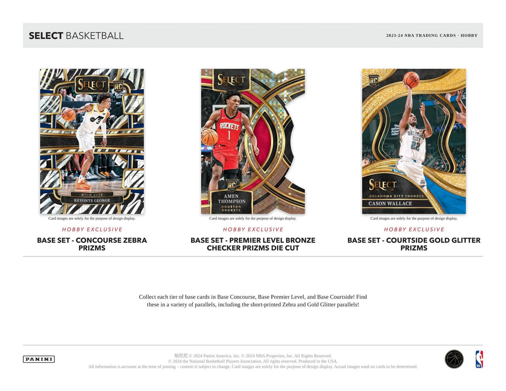 2023-24 Panini Select Hobby PACK (ONE PACK)