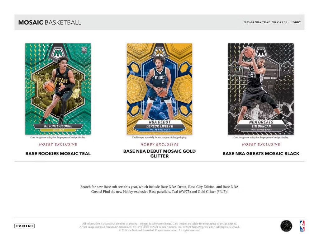 Panini 2023-24 Mosaic NBA Hobby PACK