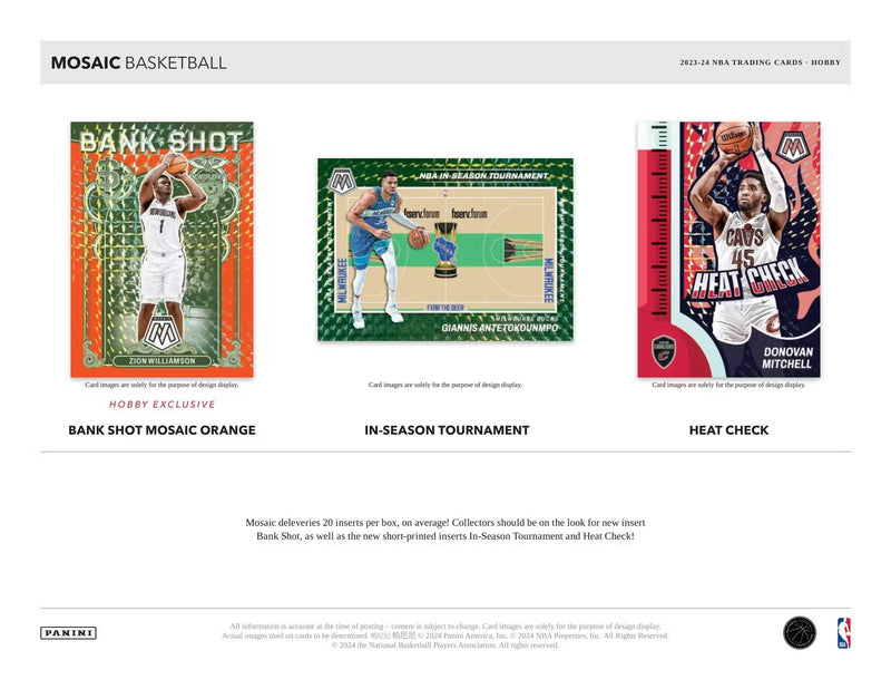 Panini 2023-24 Mosaic NBA Hobby PACK