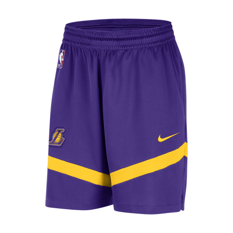 NEW Authentic Nike NBA LAKERS Team On Court PreGame Practice Shorts Med  Large XL