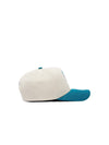 M&N Cream & Team Colour Pro Pinch Snapback - Charlotte Hornets