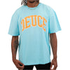 Deuce College Tee - Sky Blue/Orange