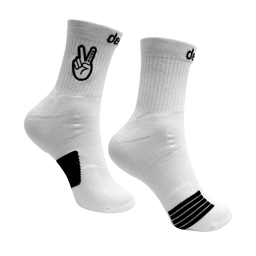 Deuce Performance Socks - Mid - White
