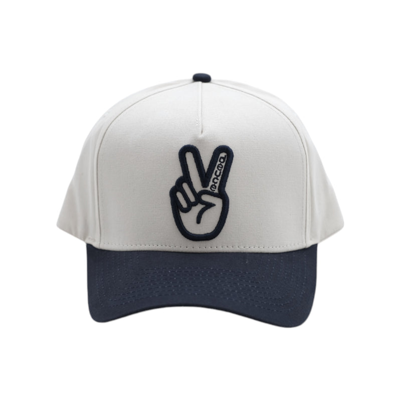 Deuce Canvas Snapback hat - Off White/Navy