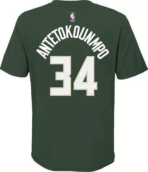 Youth Nike Giannis Antetokounmpo Icon N&N Tee - Milwaukee Bucks