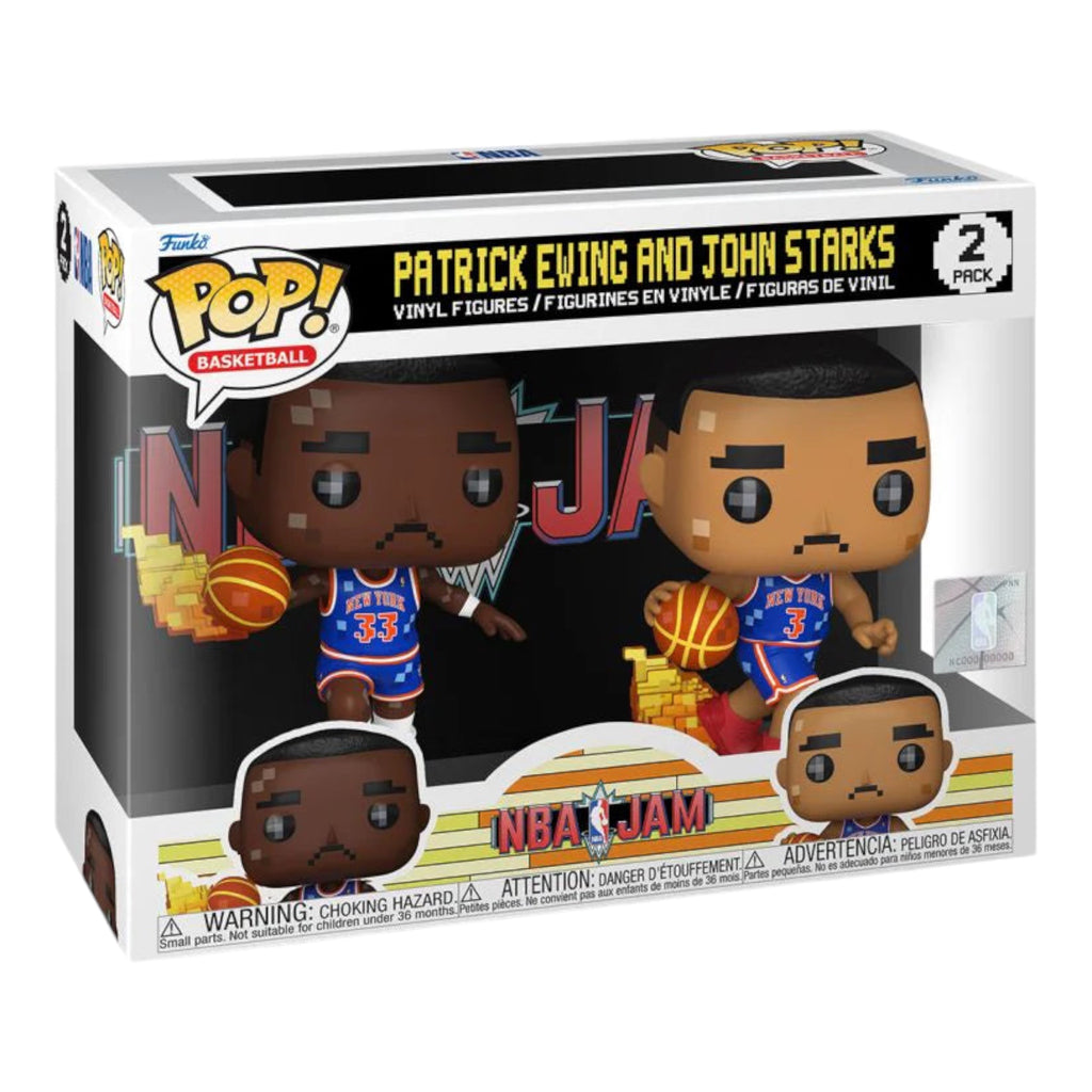 Pop Vinyl Basketball NBA JAM: Knicks Ewing/Starks 8-Bit (2 Pack)