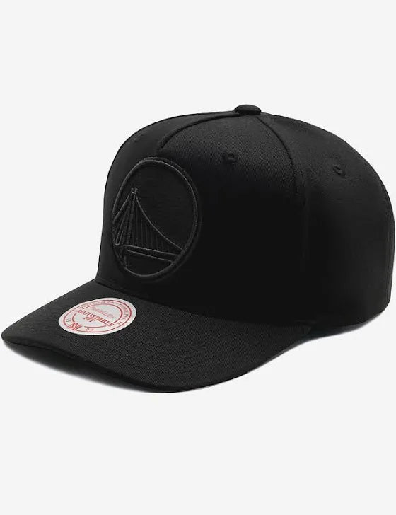 M&N Black Team Logo MVP Snapback (Golden State Warriors)