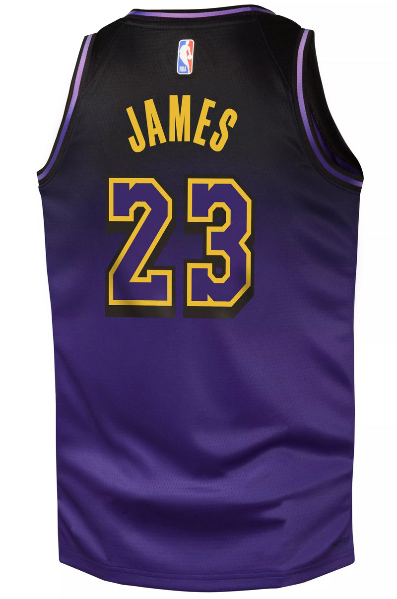 Youth LeBron James City Edition Swingman Jersey (Los Angeles Lakers)