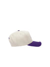 M&N Cream & Team Colour Pro Pinch Snapback - Los Angeles Lakers