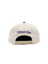 M&N Cream & Team Colour Pro Pinch Snapback - Los Angeles Lakers