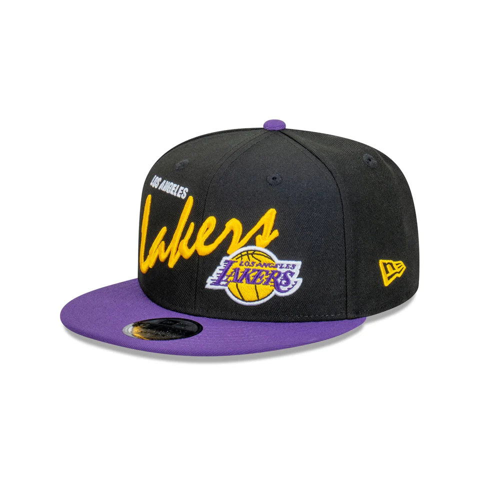 New Era 950 Vintage Script Snapback - Los Angeles Lakers