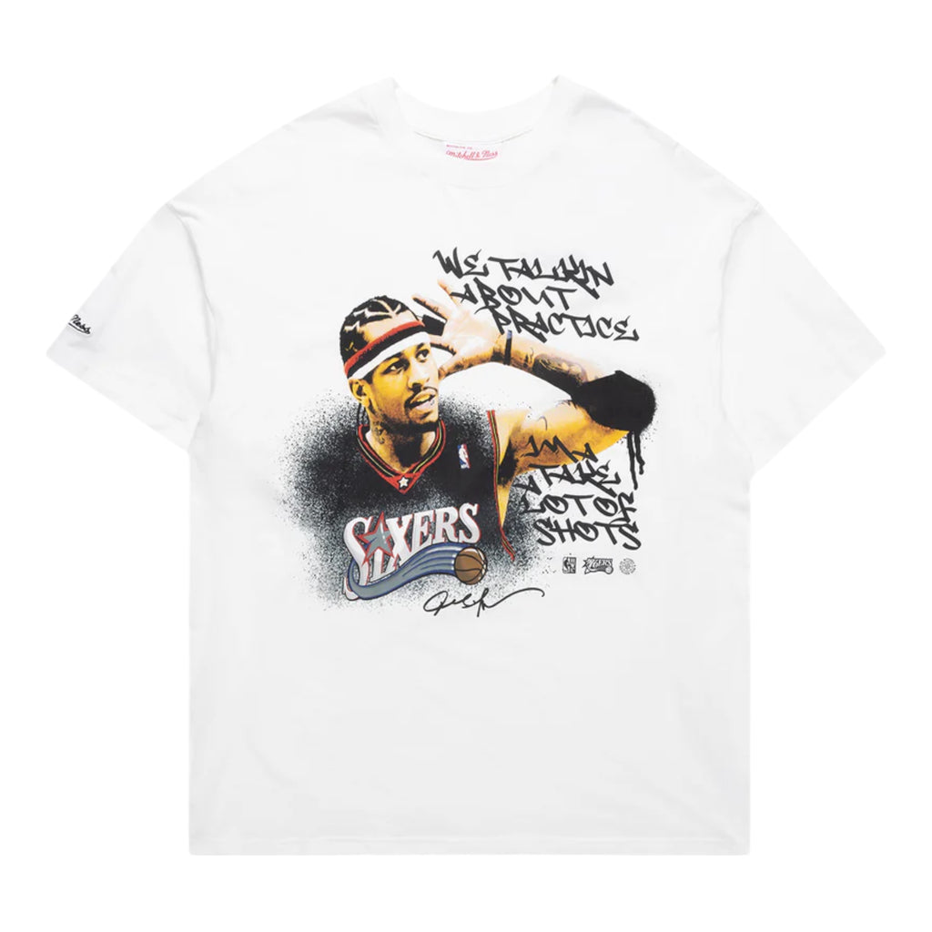 M&N Allen Iverson "We Talking About Practice Tee" (Vintage White)