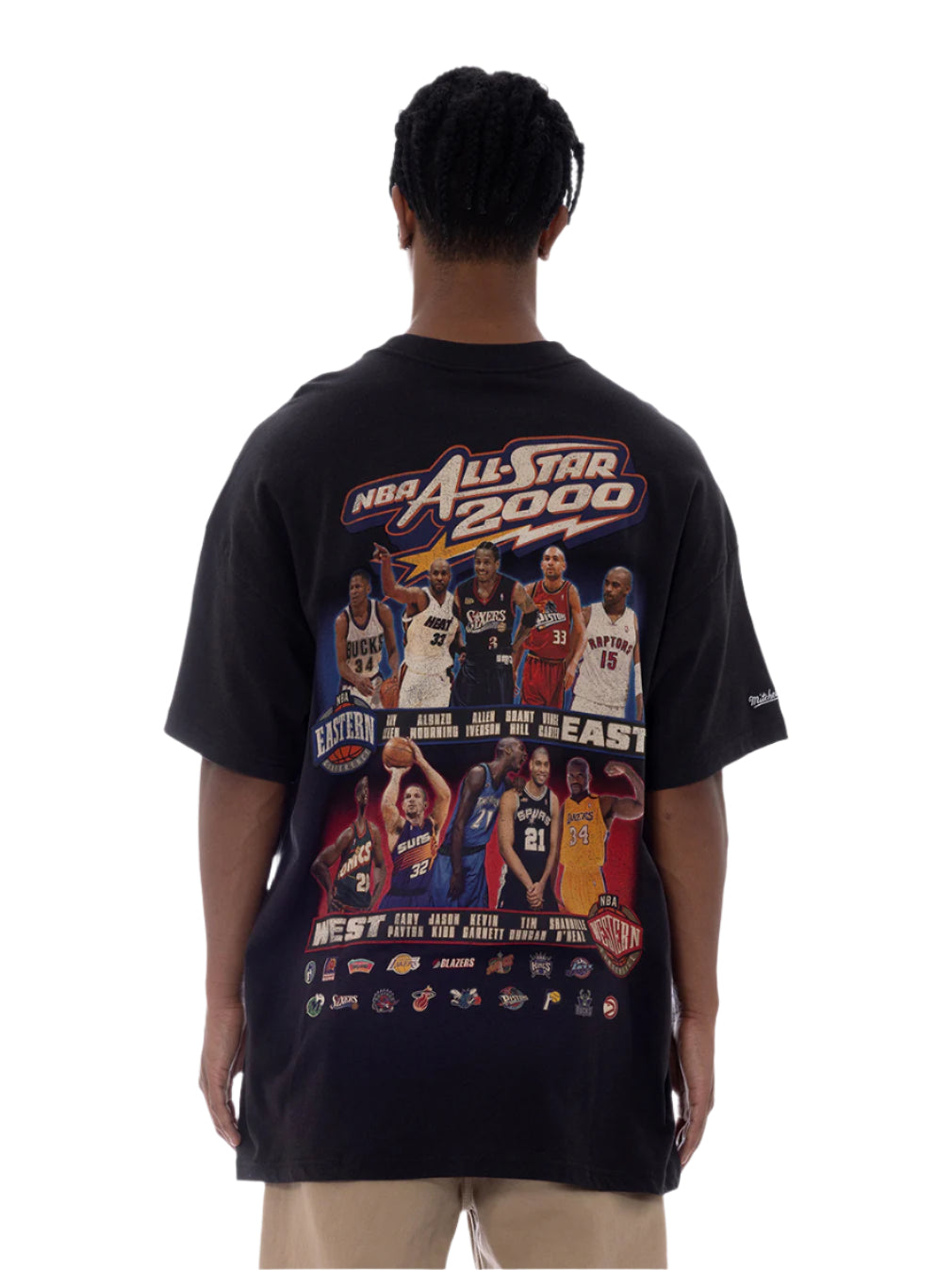 M&N AS2K Line Ups Tee (Vintage Black)