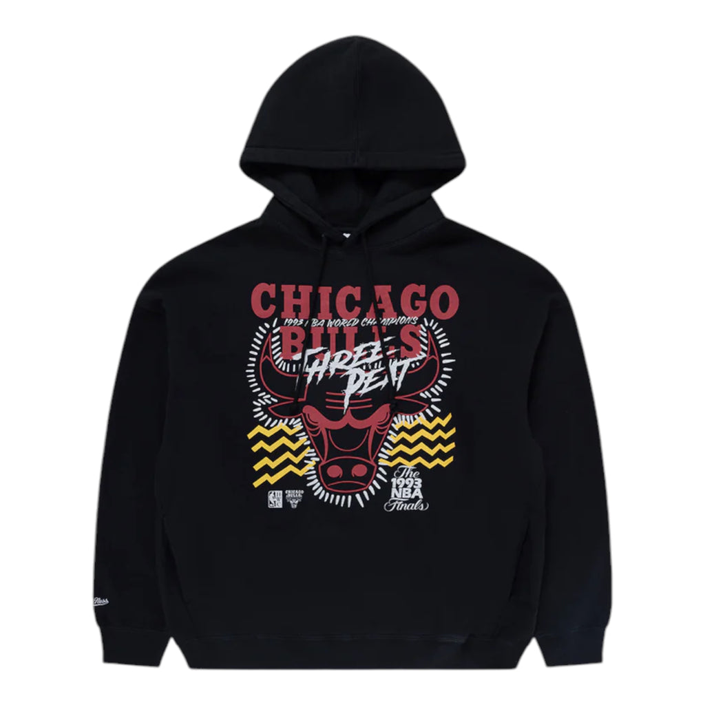 M&N Accolades Hoodie - Chicago Bulls (Faded Black)