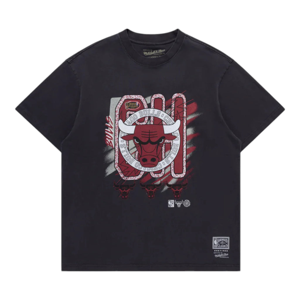 M&N Brush Off 3.0 Tee - Chicago Bulls (Overdyed Black)