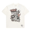 M&N Chicago Bulls 6 Time Champs Graffiti Tee (Unbleached)