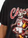 M&N On Fire Tee - Chicago Bulls (Overdyed Black)