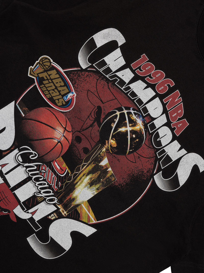 M&N True Colours Tee - Chicago Bulls (Faded Black)