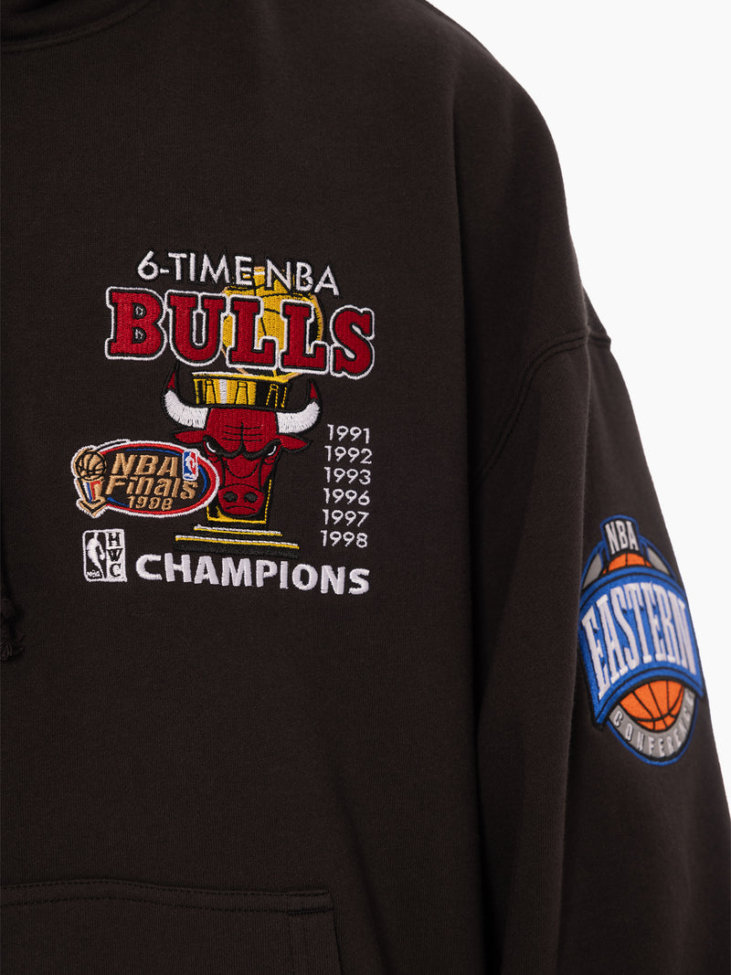 M&N Pinnacle Hoodie - Chicago Bulls (Faded Black)