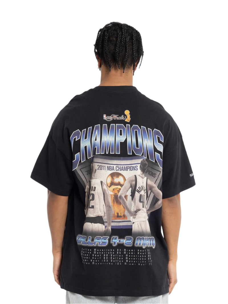 M&N 2011 NBA Champions Dallas Mavericks Tee (Faded Black)