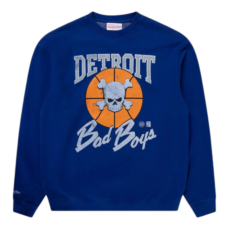 M&N Detroit Pistons "Bad Boys" Crew (Blue)