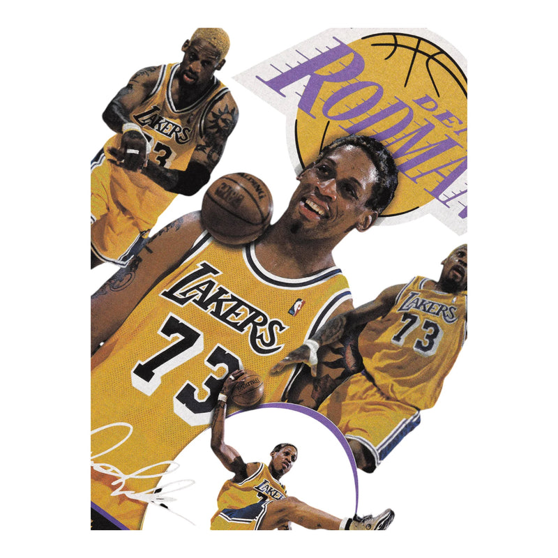 M&N Los Angeles Lakers Dennis Rodman Player Tee (Black)