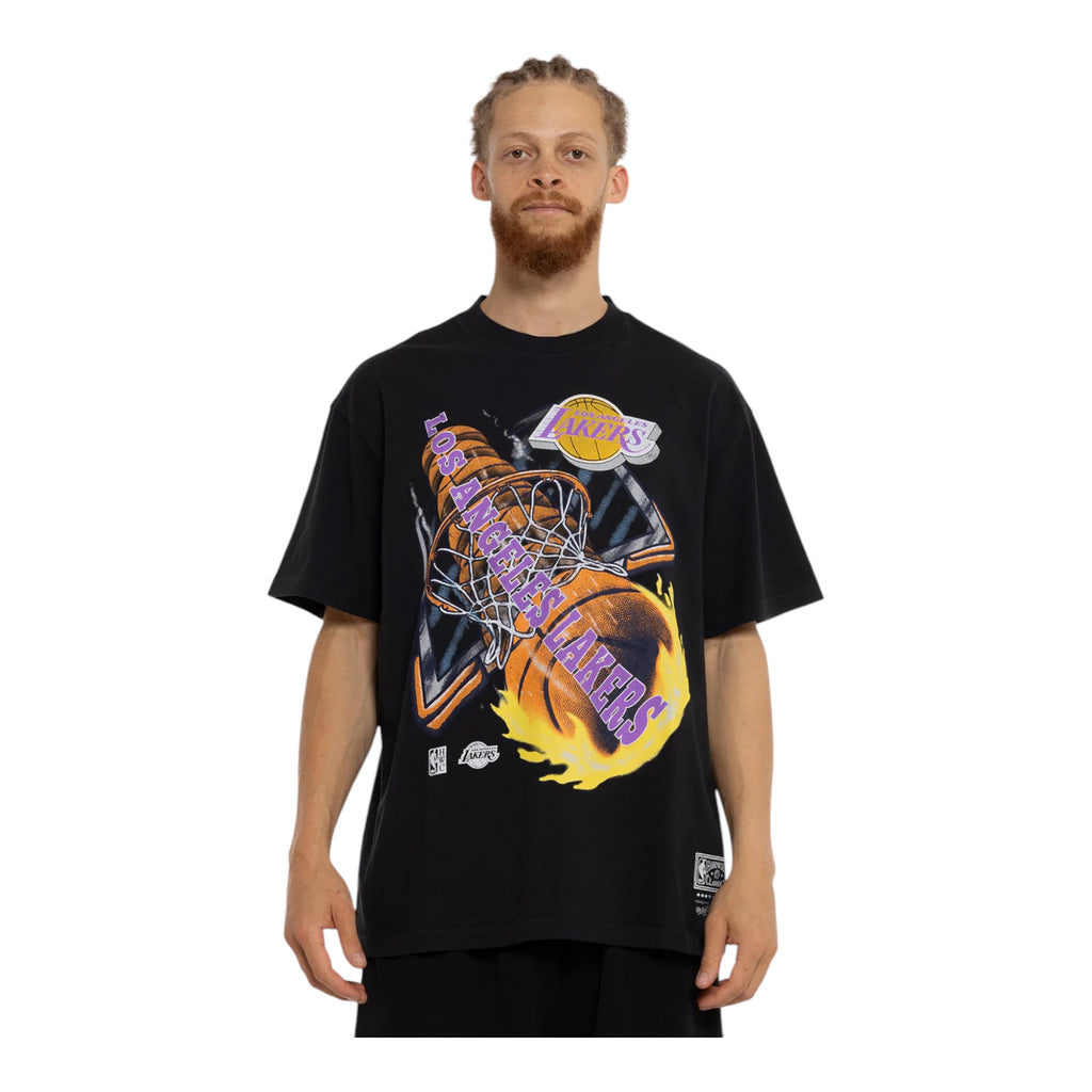 M&N On Fire Tee - Lakers