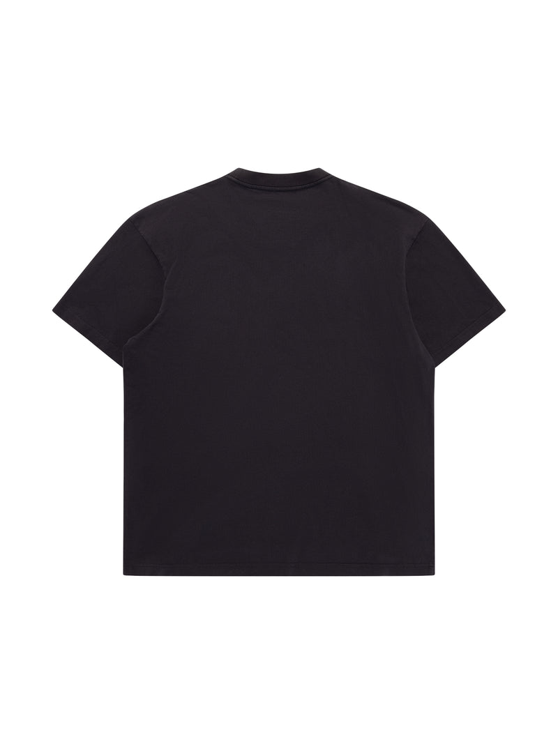 M&N Bevel Burst Tee - Los Angeles Lakers (Overdyed Black)