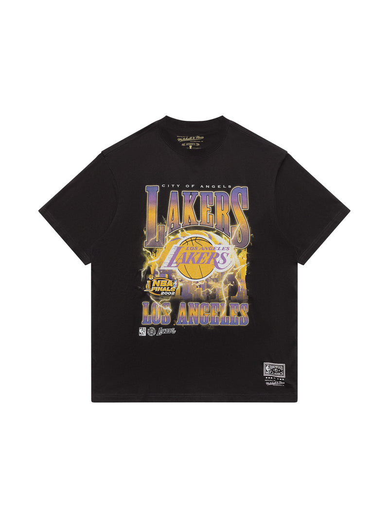 M&N Los Angeles Lakers City Strike Tee (Faded Black)