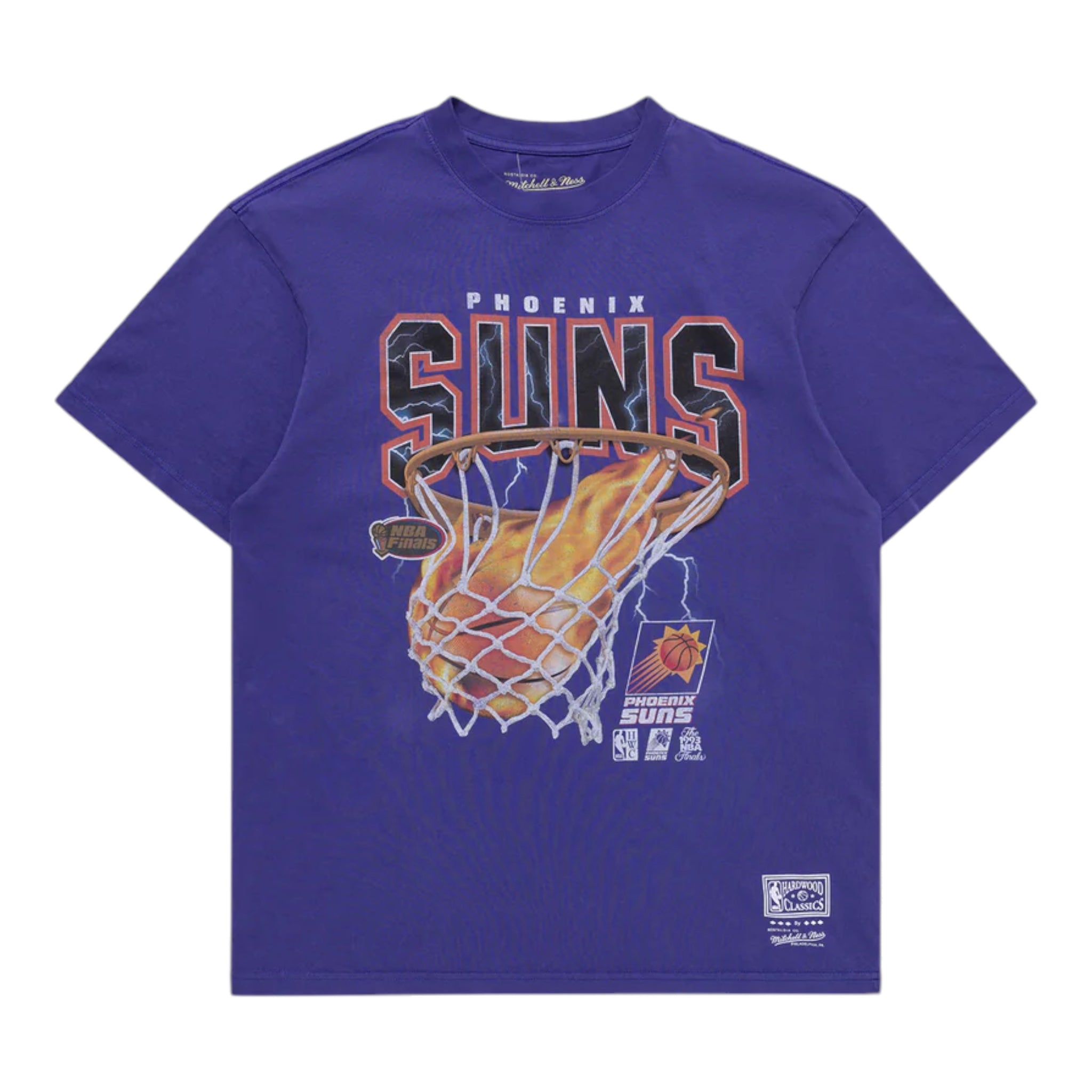 M N Fire N Lightning Tee Phoenix Suns Purple Hoops Heaven