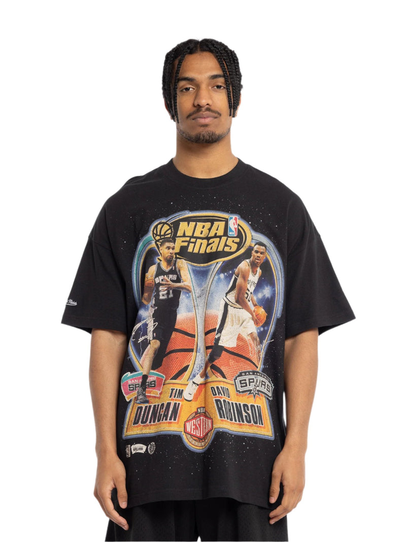 M&N NBA Champions San Antonio Spurs "Tower Champs" Tee (Faded Black)