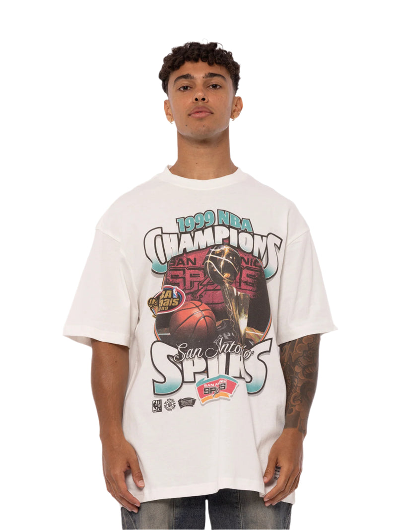 M&N True Colours Tee - San Antonio Spurs (Vintage White)