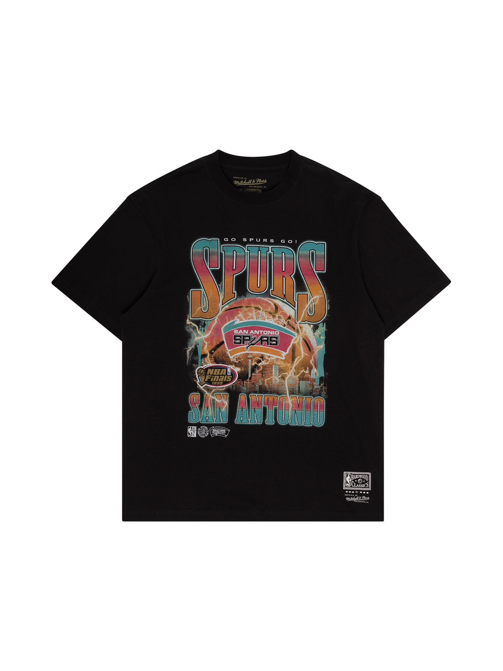 M&N San Antonio Spurs City Strike Tee (Faded Black)