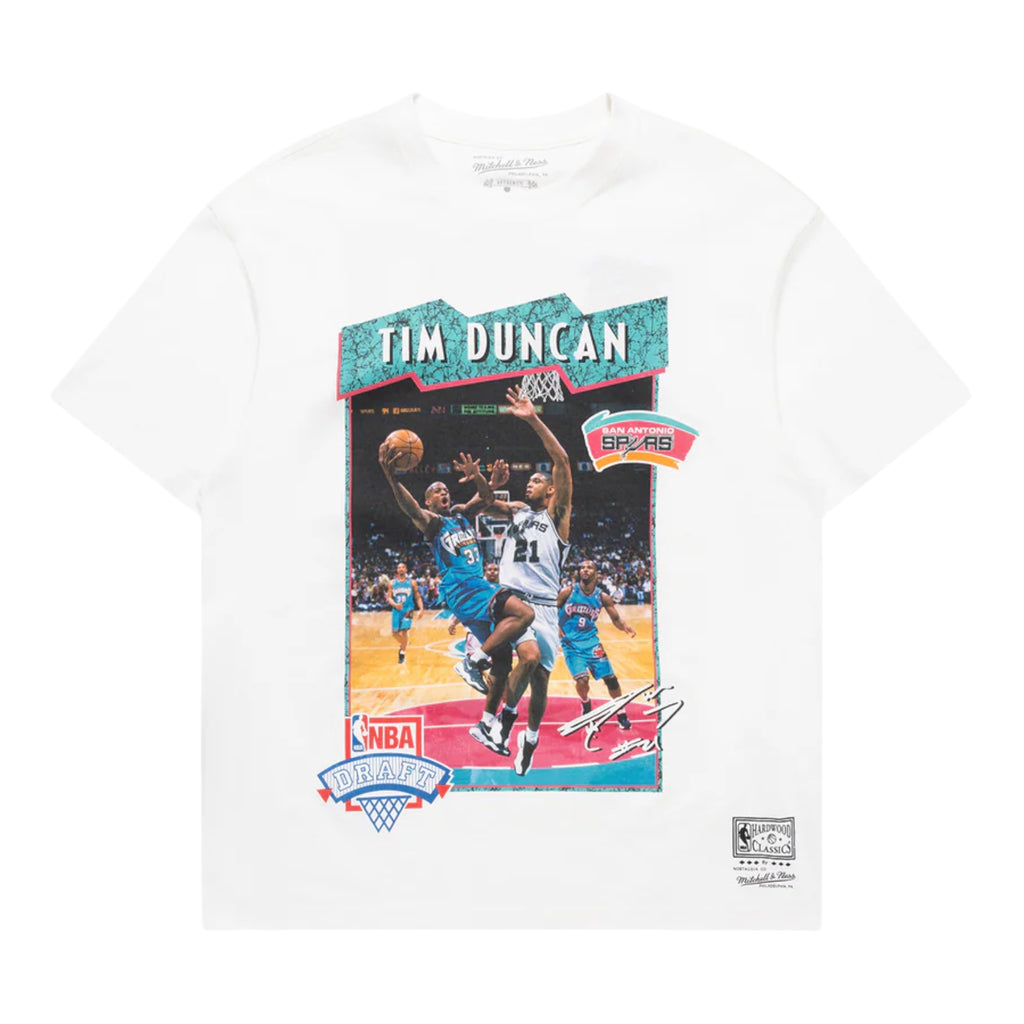 M&N Rookie Year Draft Tee - Tim Duncan (Vintage White)