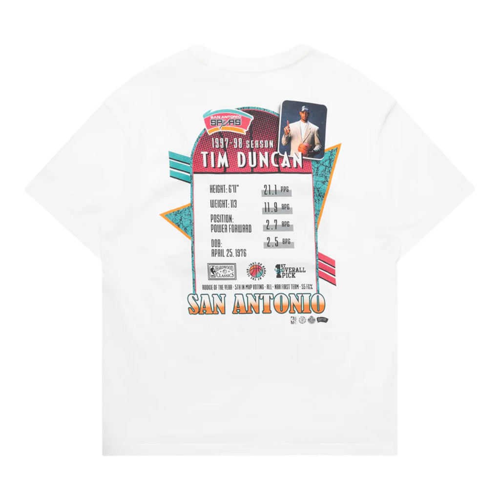 M&N Rookie Year Draft Tee - Tim Duncan (Vintage White)