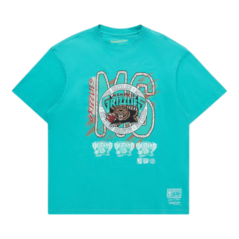 M&N Brush Off 3.0 Tee - Vancouver Grizzlies (Teal)