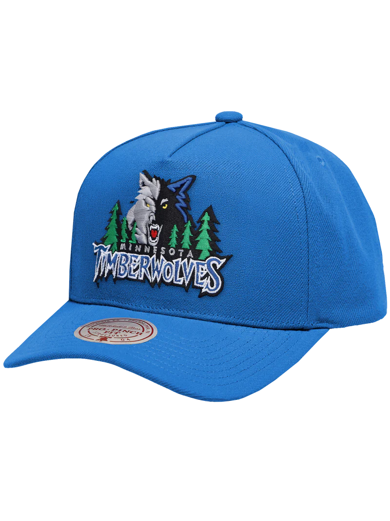 M&N Team Colour Pro Pinch Snapback - Minnesota Timberwolves