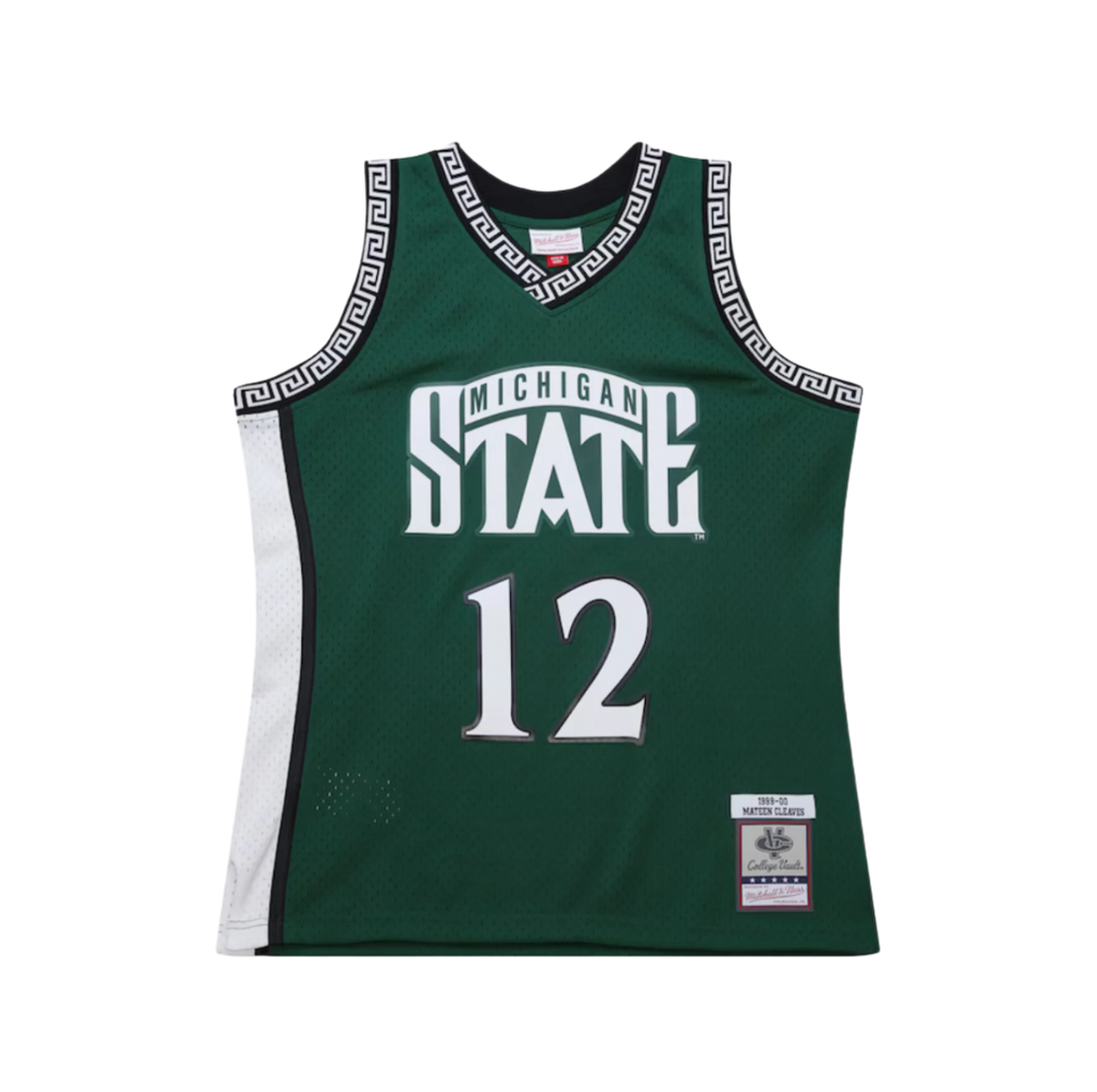 M&N NCAA HWC Swingman Jersey Mateen Cleaves Michigan State Spartans 1999/00 (Green)