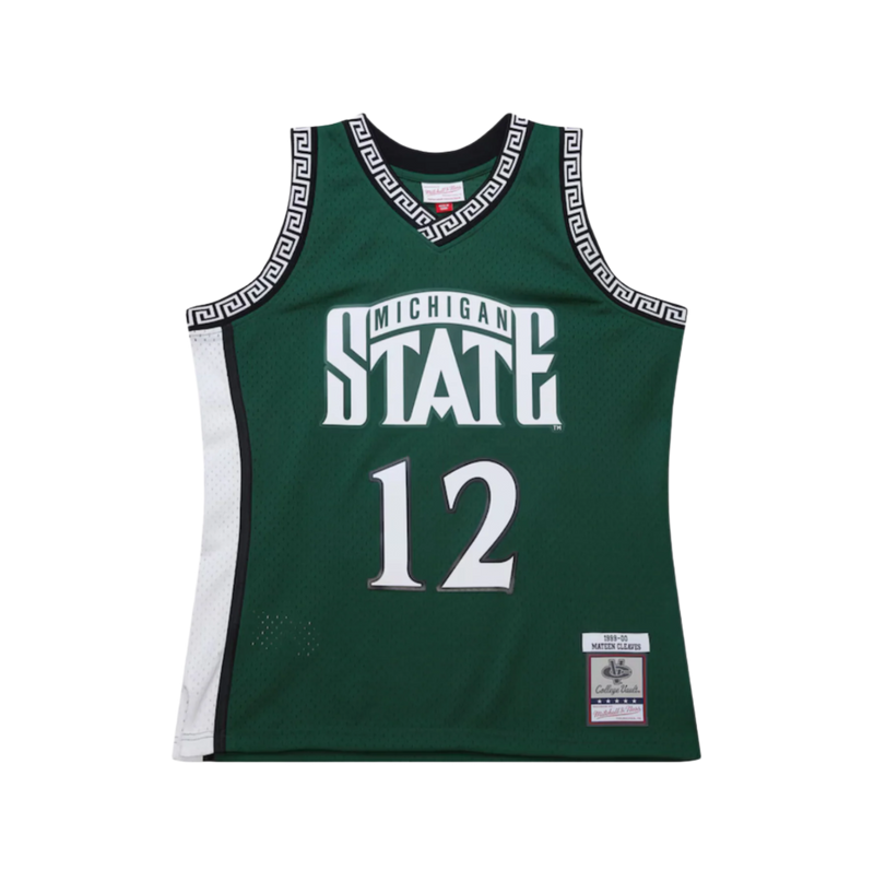 M&N NCAA HWC Swingman Jersey Mateen Cleaves Michigan State Spartans 1999/00 (Green)