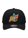 M&N Black Team Colour Pro Pinch Snapback - Seattle SuperSonics