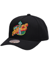 M&N Black Team Colour Pro Pinch Snapback - Seattle SuperSonics